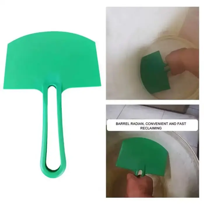1/2 pièces seau incurvé pelle grattoir Spackle peinture mastic couteau cloisons sèches finition plâtre grattage décalcomanies Patch outils de Construction