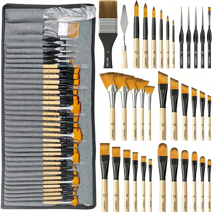 Ensemble de pinceaux à peinture professionnels 36 pièces