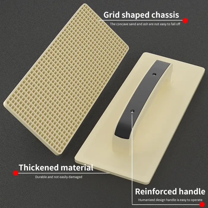 Truelle à plâtrer en plastique, grande truelle plate trempée, truelle à ciment, plaque à plâtrer, truelle à ciment pour outils de maçonnerie
