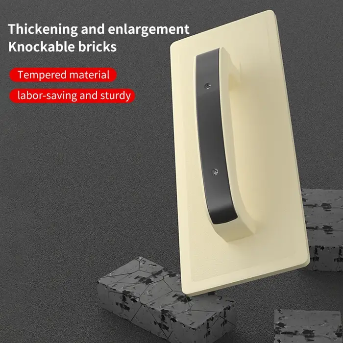 Truelle à plâtrer en plastique, grande truelle plate trempée, truelle à ciment, plaque à plâtrer, truelle à ciment pour outils de maçonnerie