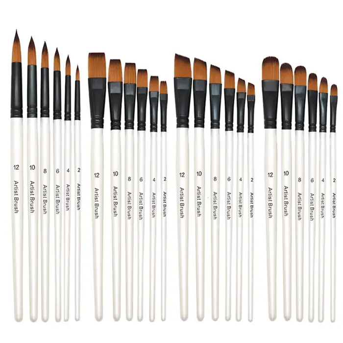 Ensemble de pinceaux de peinture d'artiste