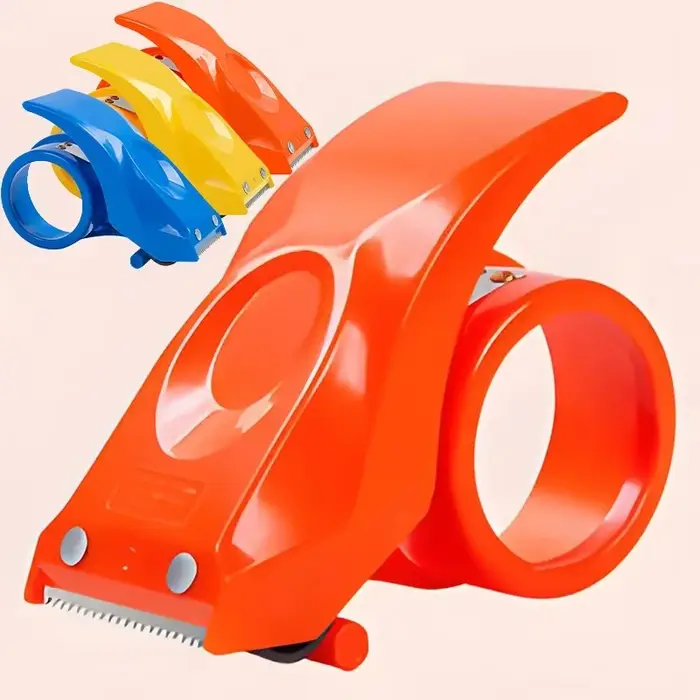 Distributeur de ruban adhésif portable avec deux rouleaux de ruban