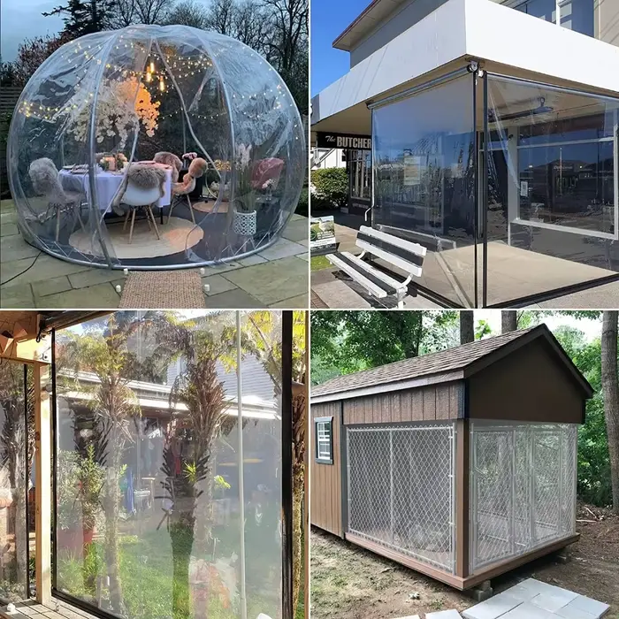 Bâche transparente pe épaisse