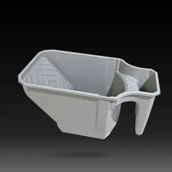 Tasse à peinture portative de 4 pouces avec cadre à rouleaux – Matériau PP durable