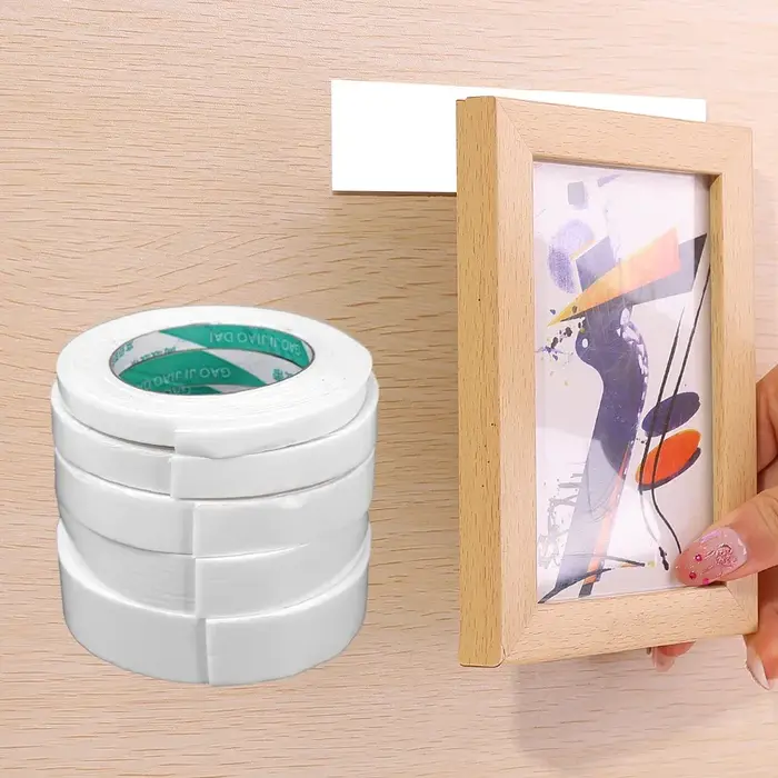 Rubans adhésifs en mousse Double face éponge blanche, pour montage du tampon de fixation, 30mm, 20m de largeur, ruban adhésif Super résistant à deux côtés