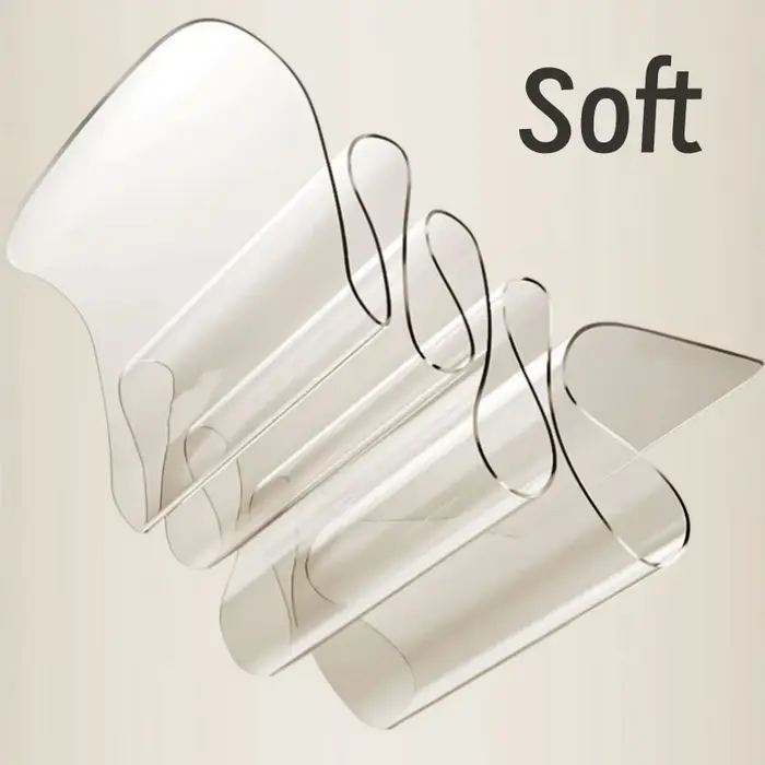 Rouleau de protection de sol en PVC transparent