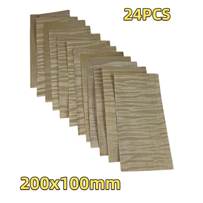 24 feuilles de placage en bois de noyer naturel d'Amérique du Nord de 0