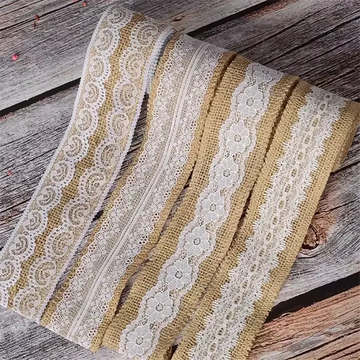 Ruban en toile de jute de 2 mètres