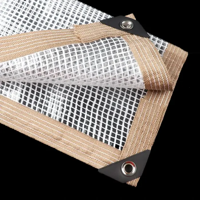 Bâche en maille transparente de 0.3mm d'épaisseur