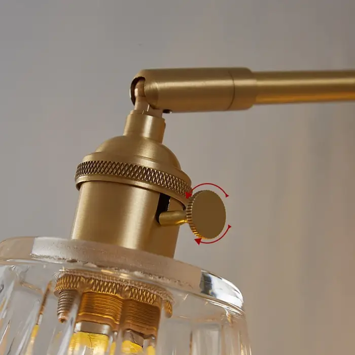 Applique Murale Nordique Moderne et Simple en Laiton et Verre, Luminaire de Luxe, Rétro Japonais, po