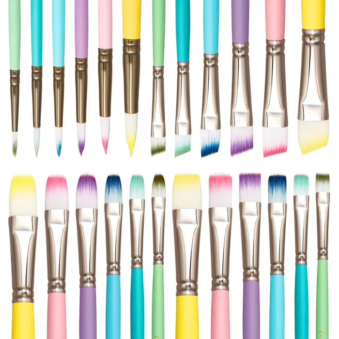 Ensemble de pinceaux d'artiste professionnel