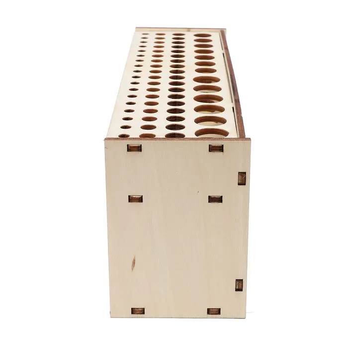 Porte-pinceau en bois artiste 67 trous détachable
