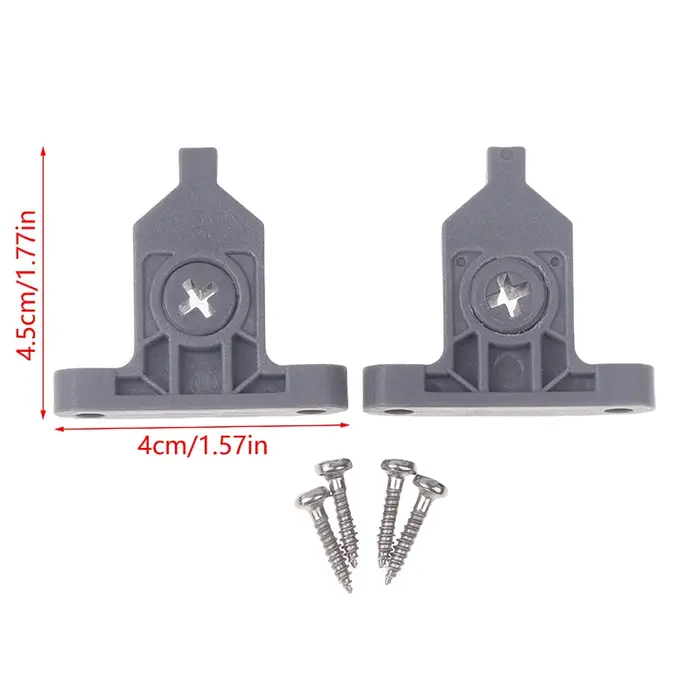 "Rénovation de meubles de cuisine : 2 supports de fixation du panneau avant à clip pour tiroir en métal et nylon"