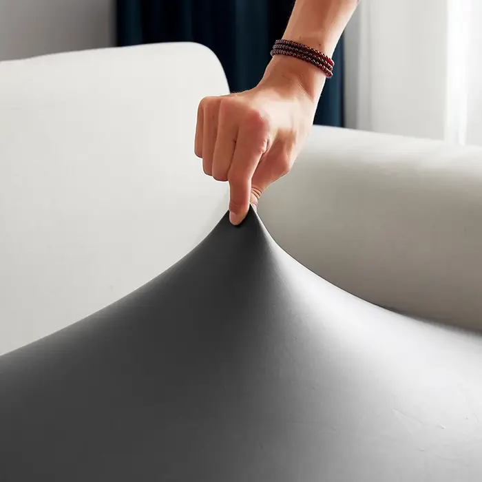 Housse de coussin de canapé en cuir PU