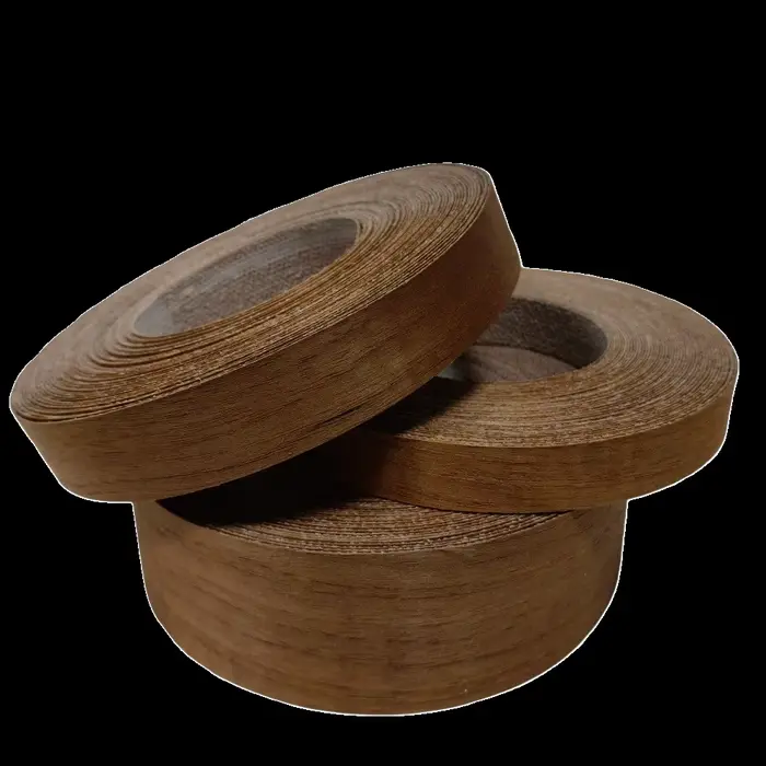 Rouleau de placage de bois de teck pré-collé 19mm 22mm 50mm
