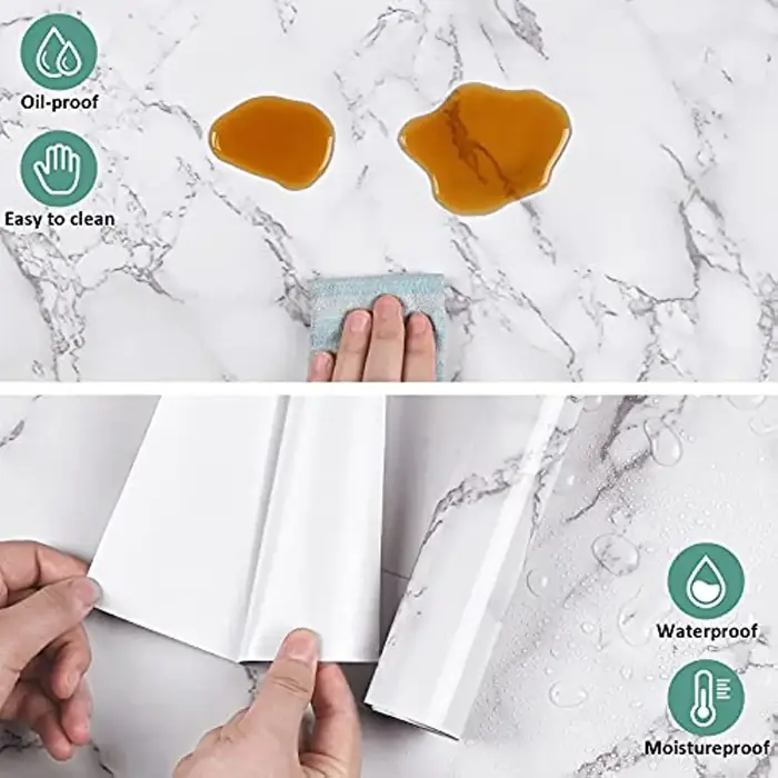 Papier de contact auto-adhésif en marbre