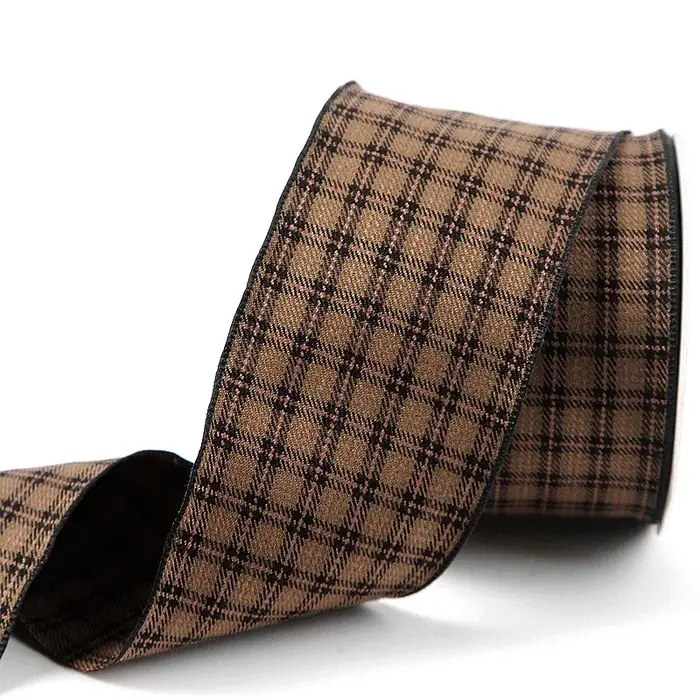 Ruban à grille de bordure Double face, 9.9Yards, 25MM, 50MM, pour faire des nœuds papillon, accessoi