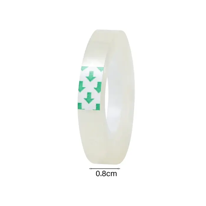 Rouleau de ruban adhésif Transparent, 20 à 1, 0.8cm, 1.2cm, 1.8cm de largeur, ruban d'étanchéité Tra