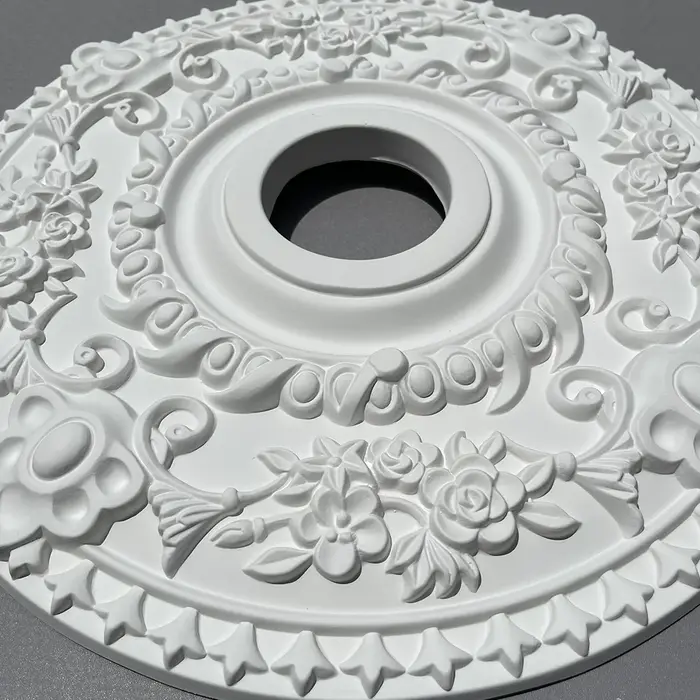 Base murale circulaire légère en imitation plâtre, modèle en mousse de polyuréthane PU, matériau de construction pour usage décoratif