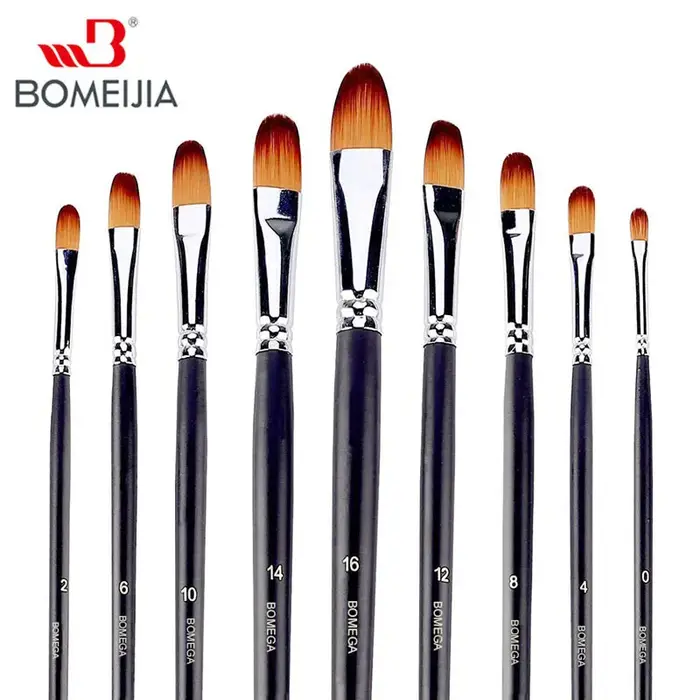 9 pièces/ensemble ensemble de pinceaux à peinture pinceau