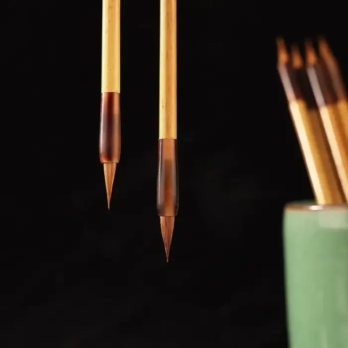 Pinceau de calligraphie chinoise à l'huile