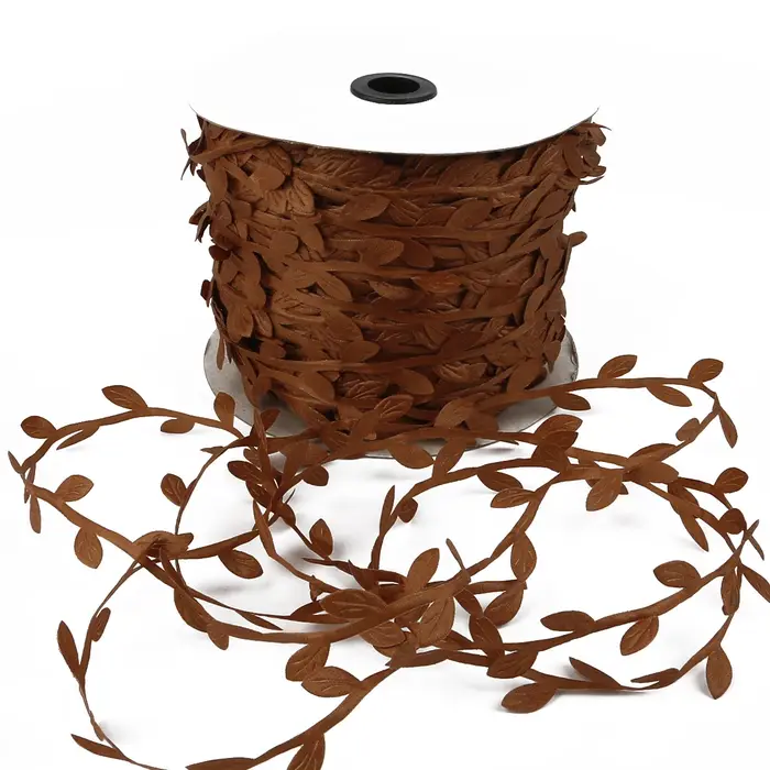 10m 3CM de large coloré broderie Polyester tissu feuilles rubans garnitures fleur pour coudre ruban 