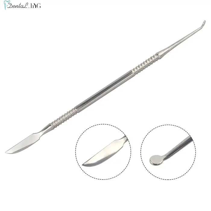 Spatule dentaire couteau à plâtre pratique en acier inoxydable polyvalent dents cire sculpture ensemble d'outils