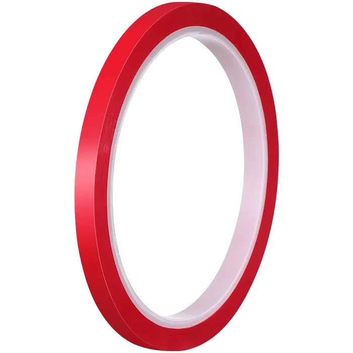 1 rouleau de bandes décoratives en Polyester rouge, 6mm x 33m, pour voitures, couleur vibrante, adhé