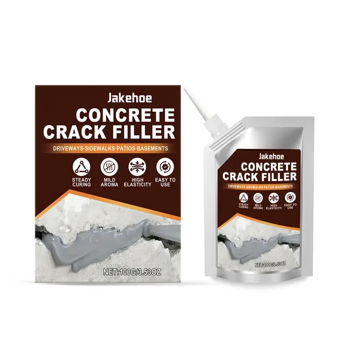 Mastic de réparation pour fissures de béton, durcissement progressif, haute élasticité, faible odeur
