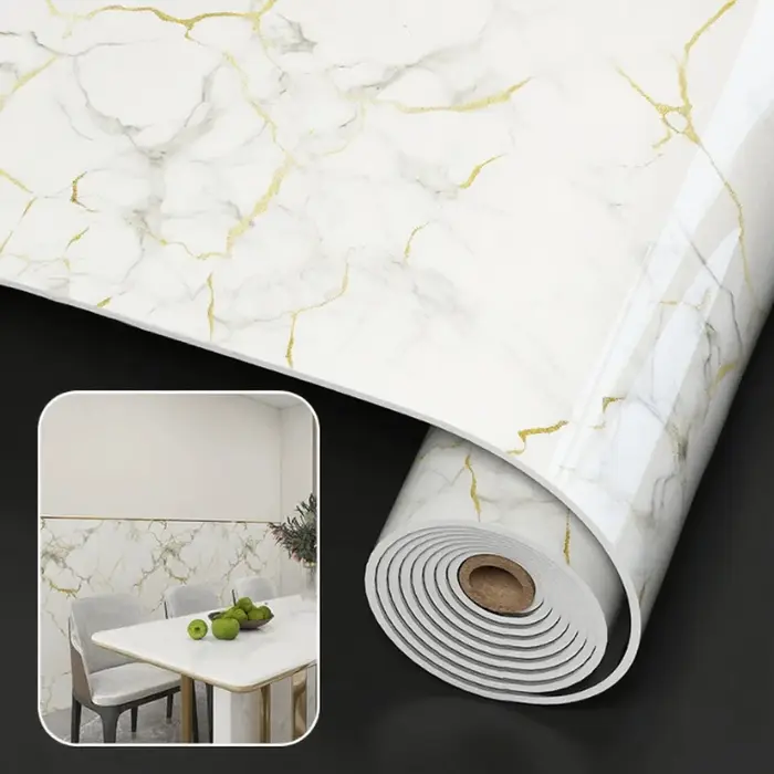 Papier peint en mousse marbrée 40cmx3m