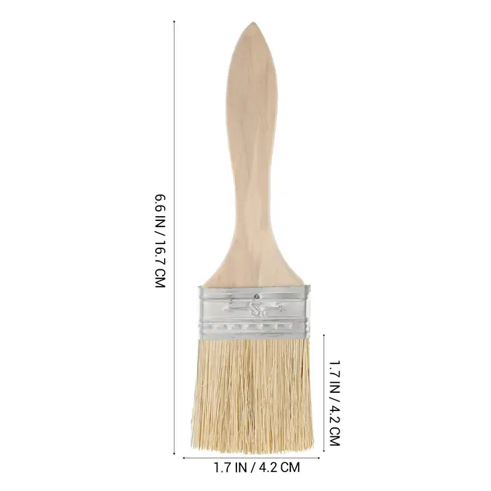 Lot de 10 pinceaux à finition lisse avec manche en bois robuste pour la décoration intérieure