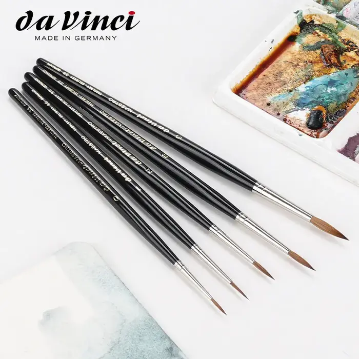 Pinceau rond long en poils de zibeline pur Da Vinci Masterful V35