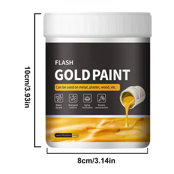 Peinture dorée liquide