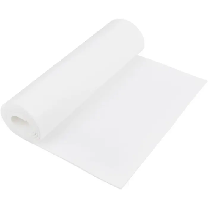 Rouleau de feutre non tissé de 78.7x15.7 pouces, tissu en feutre artisanal blanc Floral, rouleau de 