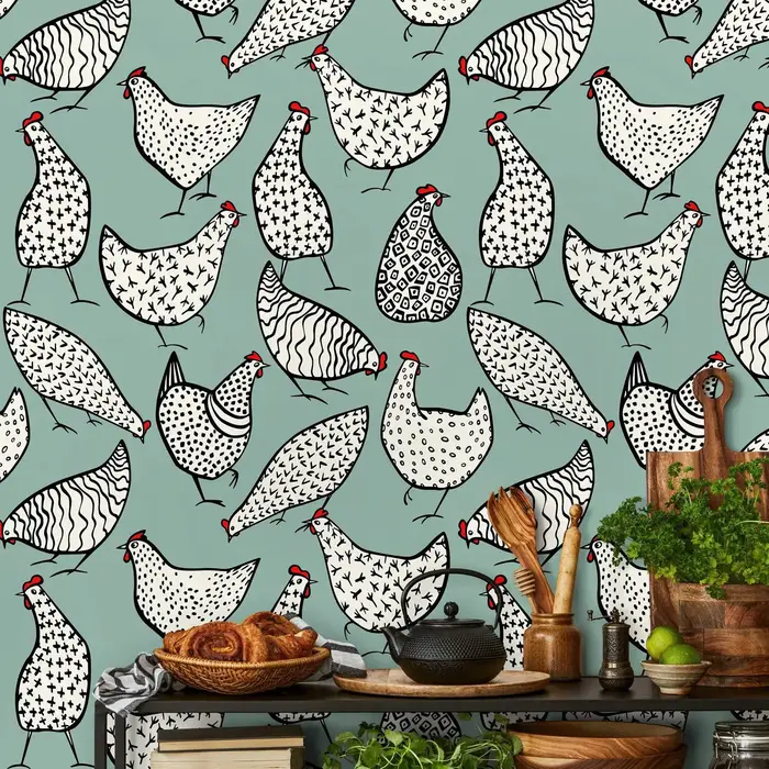 Papier peint de décoration murale, papier peint à décoller et à coller pour la décoration de la mais