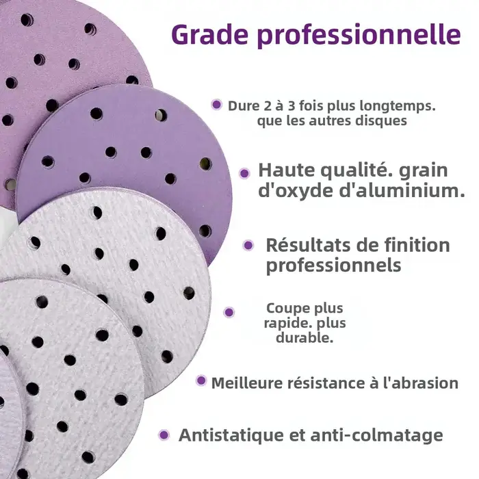 50 pièces 6 pouces disques de ponçage humide/sec crochet et boucle 320-10000 grain assortiment papier de verre 150mm