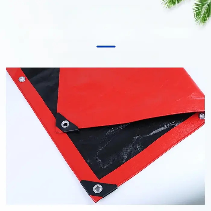 Bâche en toile rouge épaissie 220g