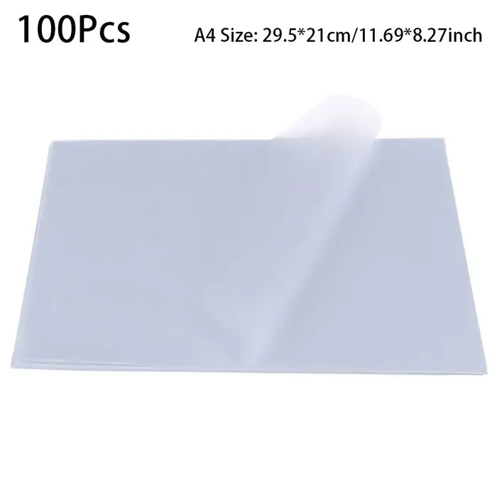 Papier calque A4, 100 feuilles, papier de copie transparent pour la pratique de la calligraphie au s