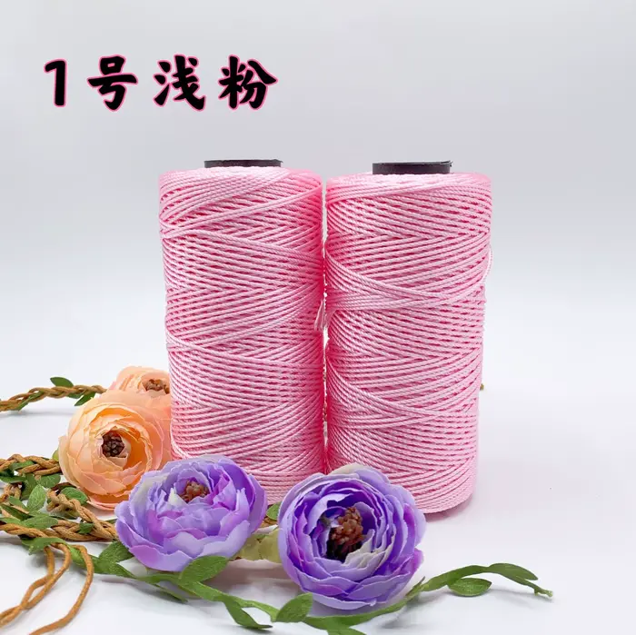 120 g/rouleau 1.5mm corde en Polyester cordon en polypropylène macramé tricot tissage feuille de pla