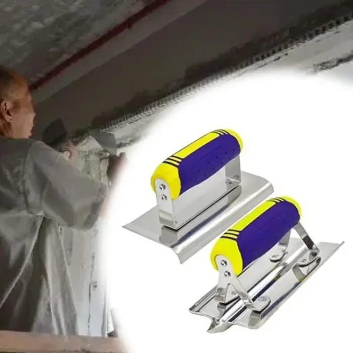 2 pièces Truelle de plâtrage en acier inoxydable