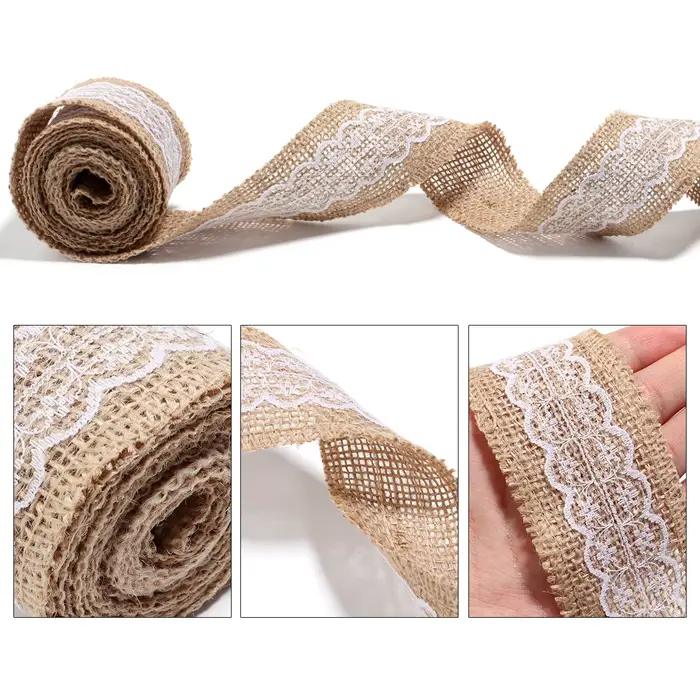 Ruban en Toile de Jute Naturelle