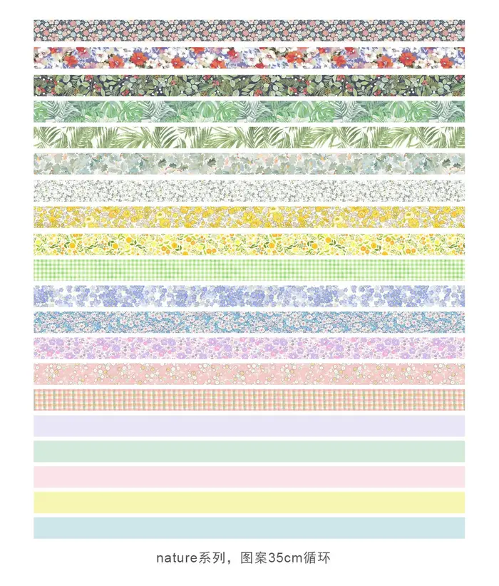Lot de 20 rubans Washi vintage