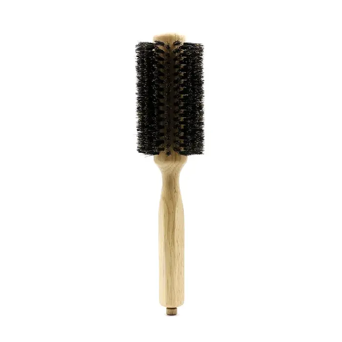 6 tailles manche en bois poils de sanglier brosse ronde queue amovible professionnel Salon de coiffure