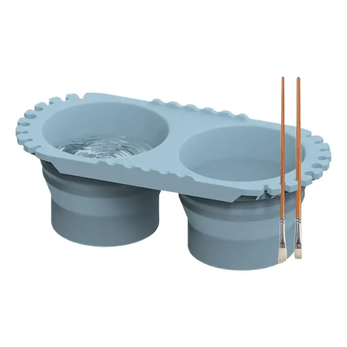 Gobelet pliable pour nettoyer les pinceaux à peinture acrylique