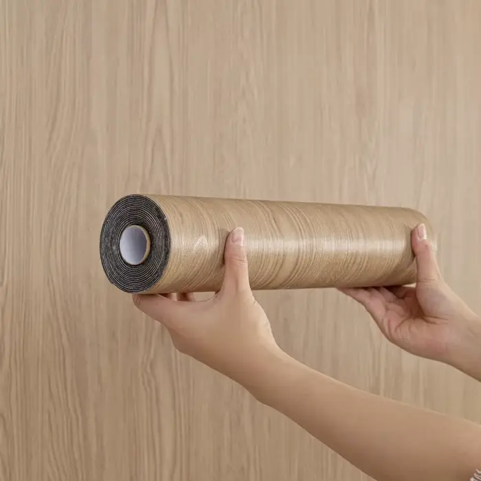 Sxp-1/2 rouleaux d'autocollants muraux auto-adhésifs, rouleaux auto-adhésifs Wood Mars, prêts à pele