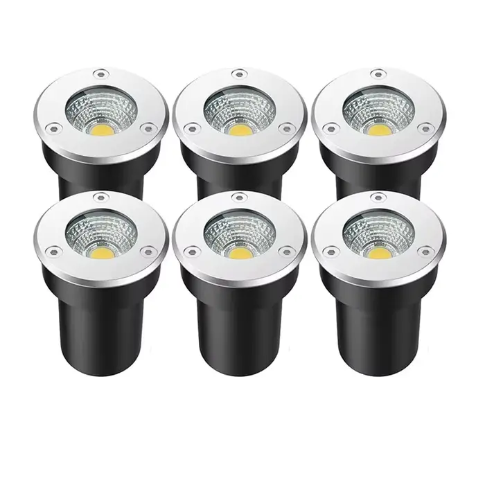 6 pièces éclairage de jardin extérieur IP67 LED étanche lumière souterraine 5W10W15W lumière enterré