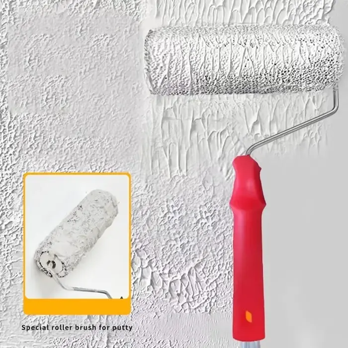 Rouleau à enduit mural texturé pour un lissage parfait – Outil de construction