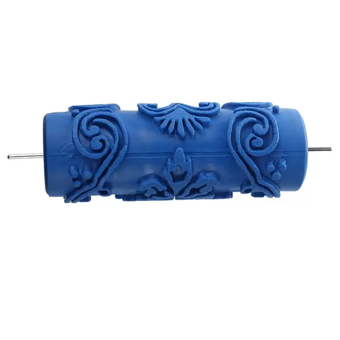Rouleau de peinture A36T-2X avec Motifs décoratifs pour modèles de machines fleurs/bleu 15 cm
