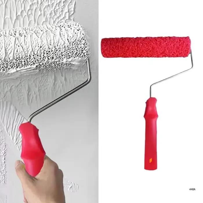 Rouleau composé cloisons sèches, brosse à Texture, brosse murale, rouleau mastic, outil décoration à