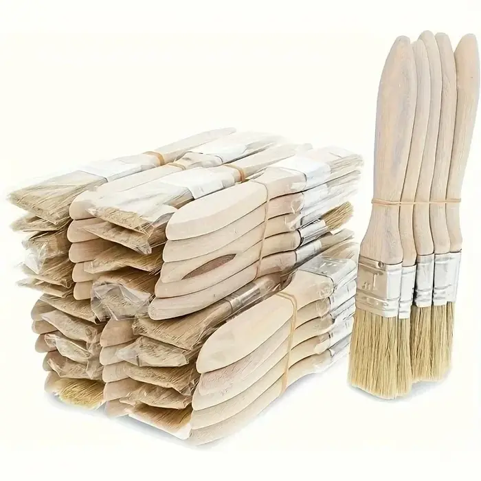 Pinceaux à manche en bois (lot de 10) adaptés à l'art
